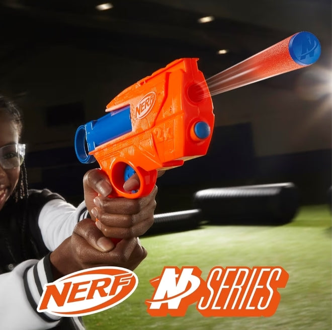 Nerf N Series Ward Blaster, 2 N1 Darts Compatible Only N Series Blasters - Outdoor Games (Ages 8+)