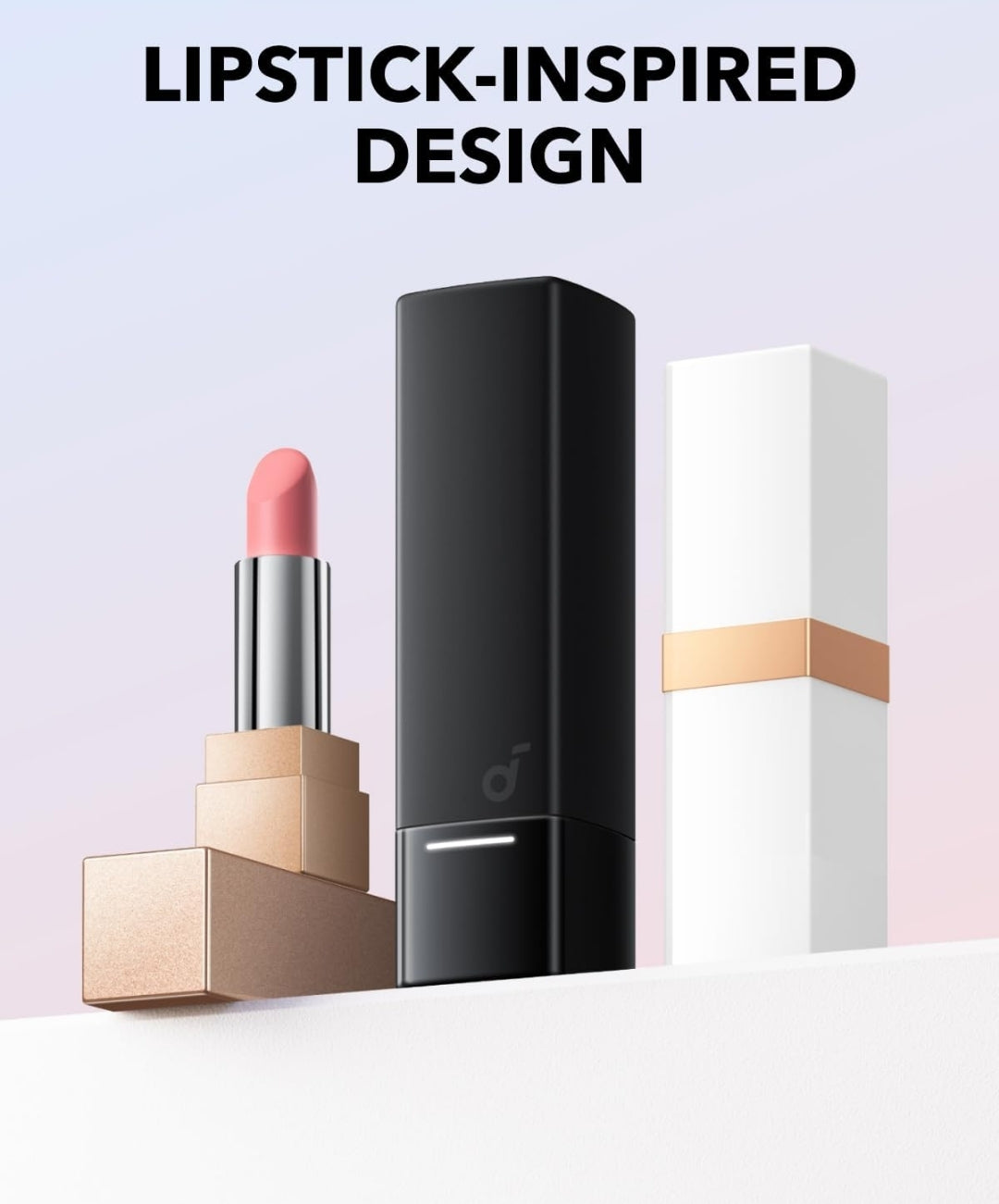 Soundcore A30i by Anker, Smart Noise Cancelling Earbuds, Lipstick-Shaped Stylish Design, Tiny, Lightweight Comfort, Clear Sound, IP54, 15H Playtime in ANC Mode, Wireless Earbuds, Bluetooth 5.4