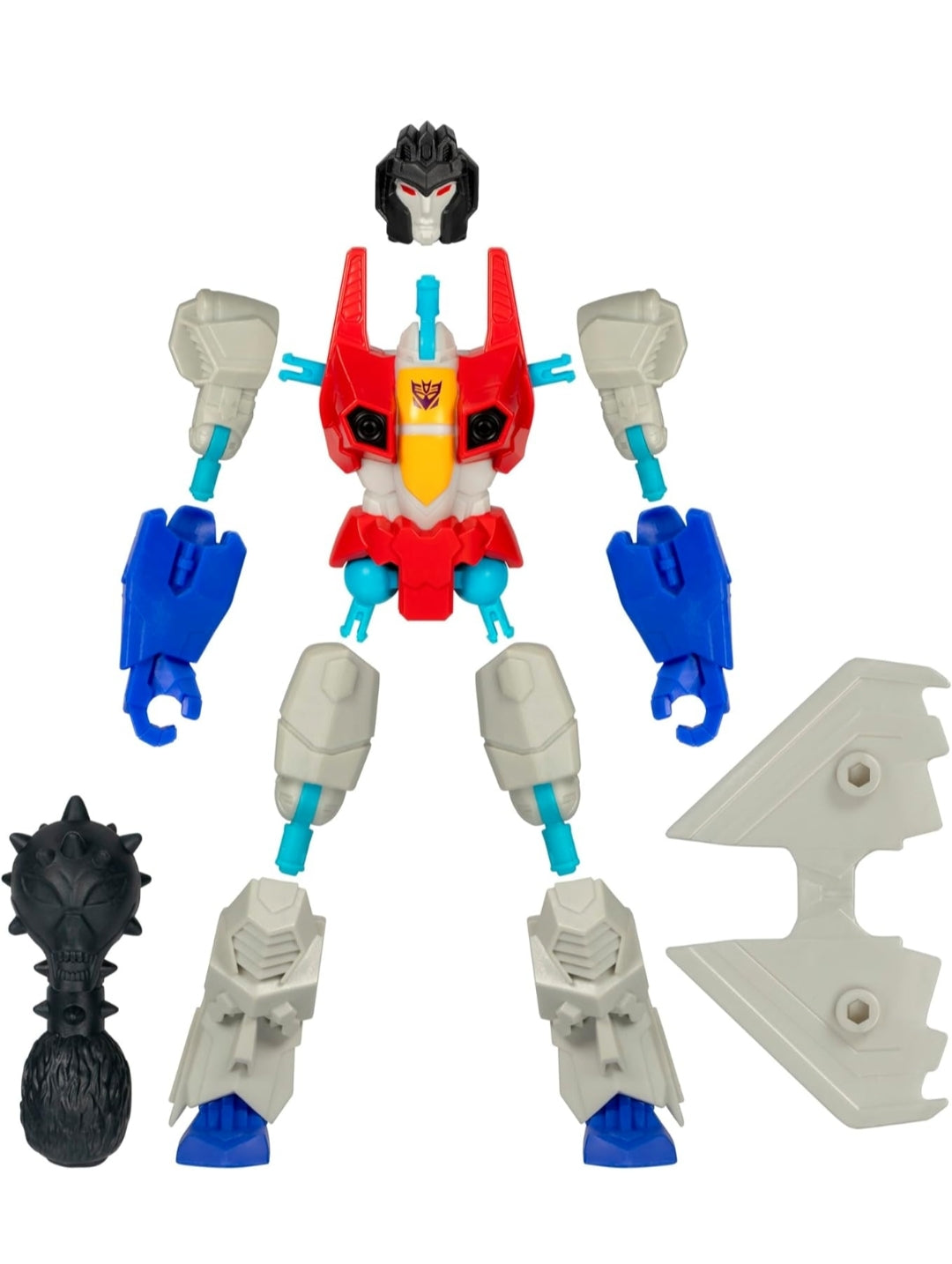 Transformers MixMashers Starscream Custom Mix-and-Match Action Figure & Accessories, 5-Inch-Scale (12 cm) Robot Toys for Kids Ages 4+