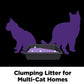 ARM & HAMMER Clump & Seal Slide Platinum Multi-Cat Clumping Litter, Easy Clean, Superior Odor Control