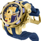 Invicta Marvel Thanos Men's 52.5mm Stainless Steel and Silicone Gold dial Quartz Watch