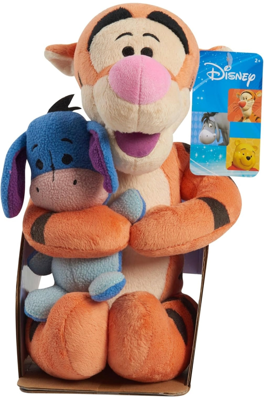 Disney Classics Lil Friends Tigger and Eeyore Plushie Stuffed Animal - Kids Toys for Ages 2 Up by Just Play