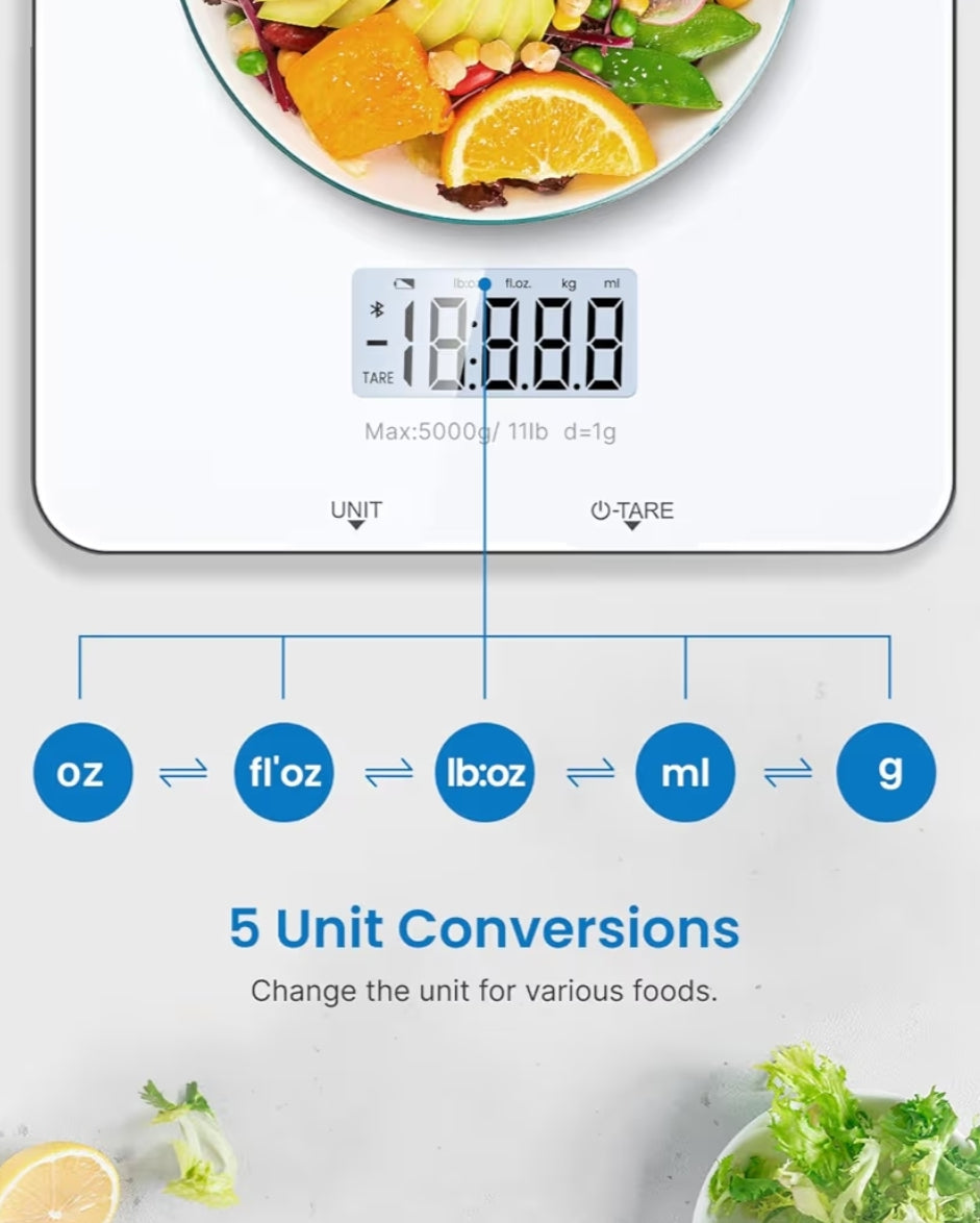 Smart Food Scale with Nutritional Calculator and Smart Scale with Color Display