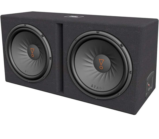 JBL Dual 12 INCHES  Car Audio Ported Enclosure, Black - NEW