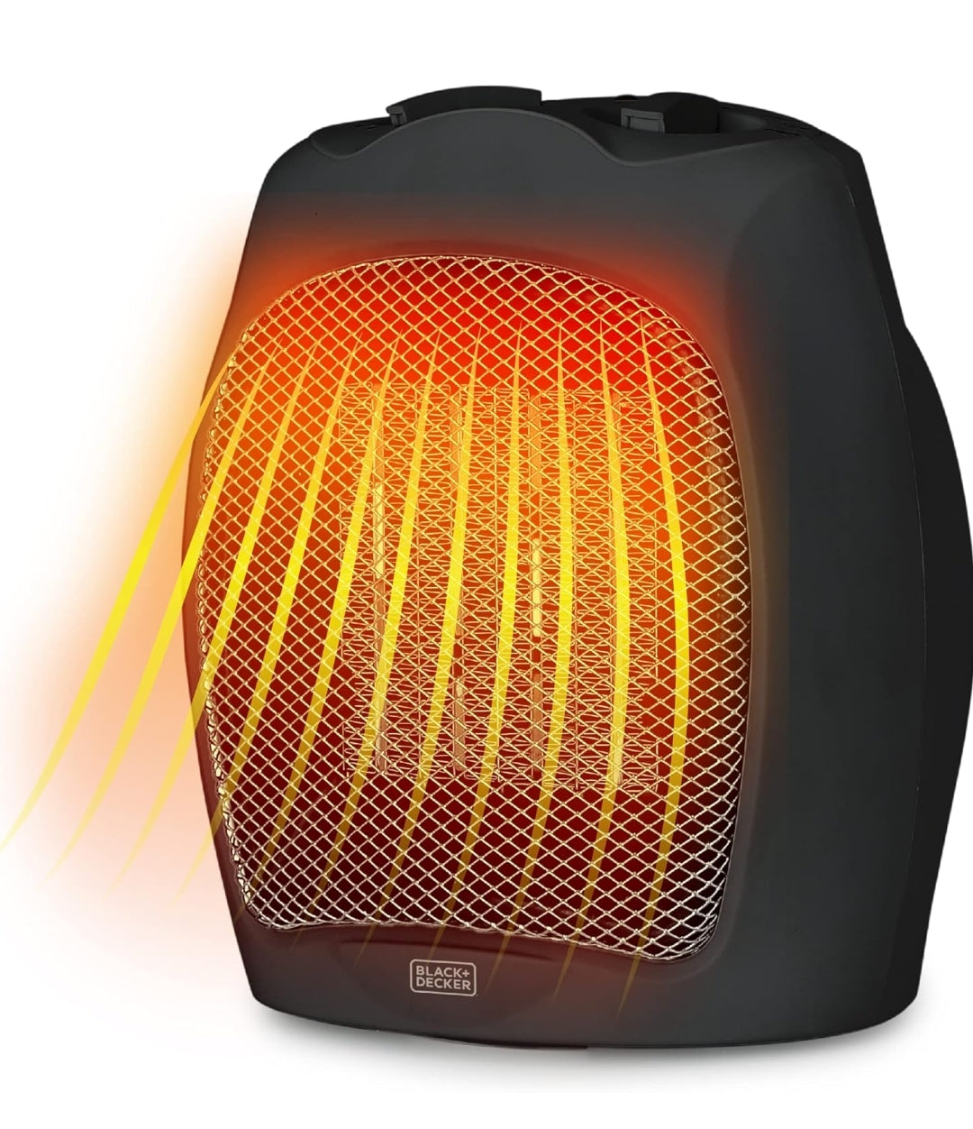 BLACK+DECKER Klein Ruimteverwarmer, 1500W Keramiekverwarmer vir Binnenshuise Gebruik