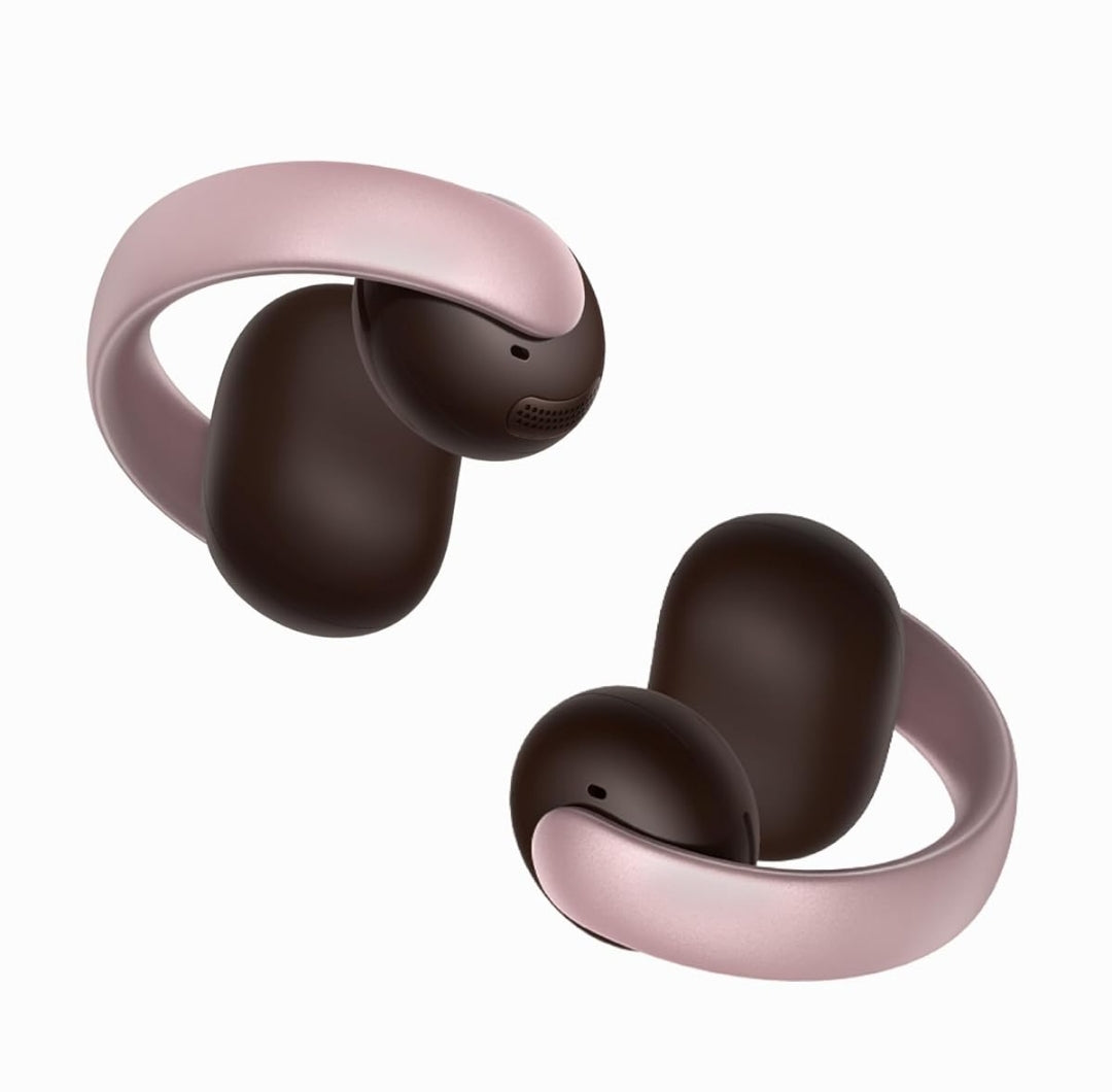 Soundcore AeroClip by Anker, Open-Ear Earbuds, Clip-On Headphones, Adaptive Comfort, Clear Calls with 4 Mics and AI, Stable Fit, 12mm Drivers for Powerful Bass, Hi-Res, Open-Ring Design
