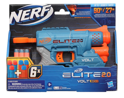 Nerf Elite 2.0 Volt SD-1 Blaster, 6 Official Nerf Darts, 2 Tactical Rails to Customize for Battle for Kids Ages 8 and Up