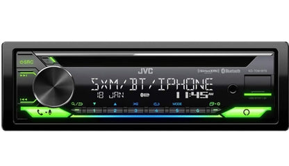 JVC KD-TD91BTS Bluetooth-motorstereontvanger met USB-poort – 2-reël LCD-skerm, AM/FM-radio – CD- en MP3-speler – Amazon Alexa-geaktiveer – Enkel-DIN – 13-band EQ (Swart)