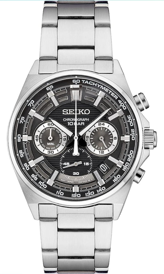 SEIKO-horlosie vir Mans - Noodsaaklikhede - Kwartschronograaf, Toerometer