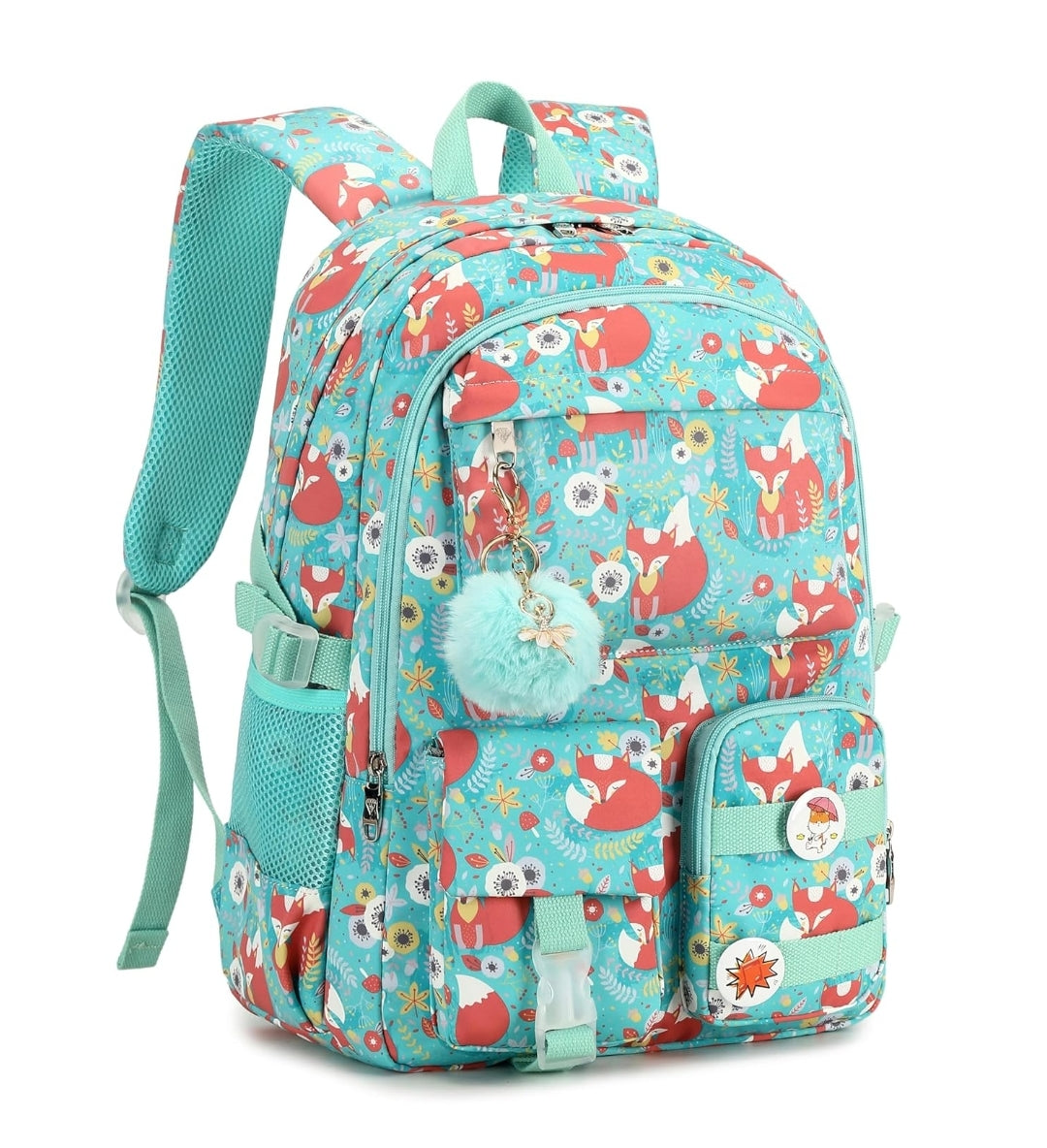 Girls Backpack,15.6 Inch Laptop School Bag Large Primary Elementary Middle College Bookbags Kids Backpacks for Teens Girl Women Students Anti Theft Travel Daypack (Green)
