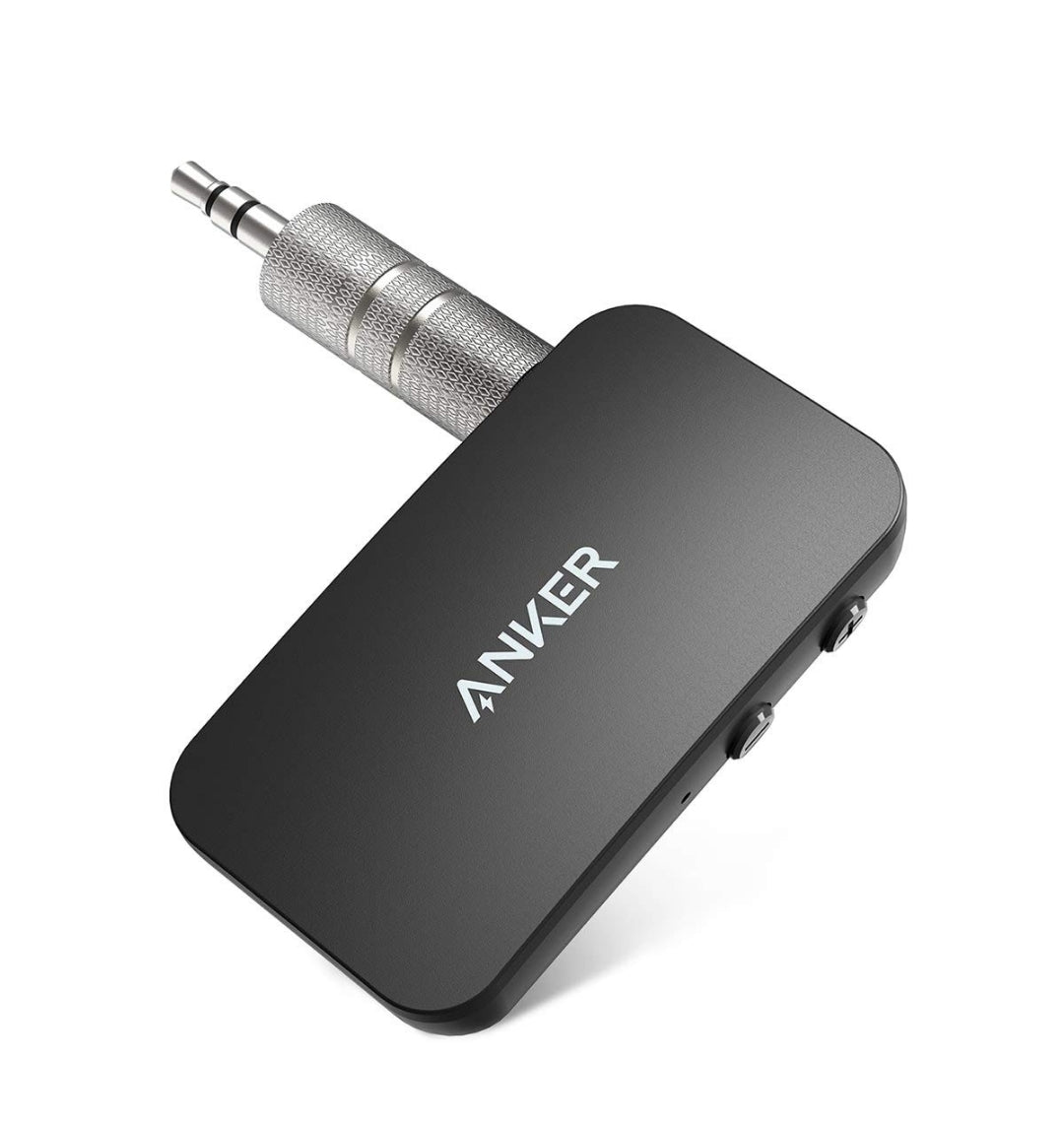 Anker Soundsync Bluetooth Receiver for Music Streaming with Bluetooth 5.0, Dual Device Connection, Handsfree Calls, 12-Hour Battery Life, for Car & Home Stereo - Signal Reception Only