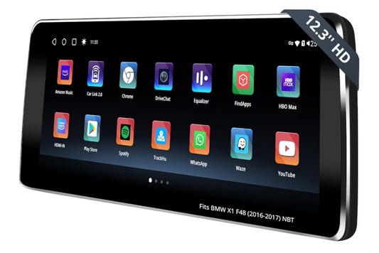 12.3" Android Car Stereo Compatible with BMW X1 Series F48 2016-2017 NBT System, Wireless CarPlay & Android Auto, 4 * 49W Amp,DSP・32B EQ