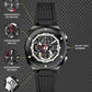 INVICTA Racing Men 47mm Stainless Steel Black + Steel Black dial VD57 Quartz
