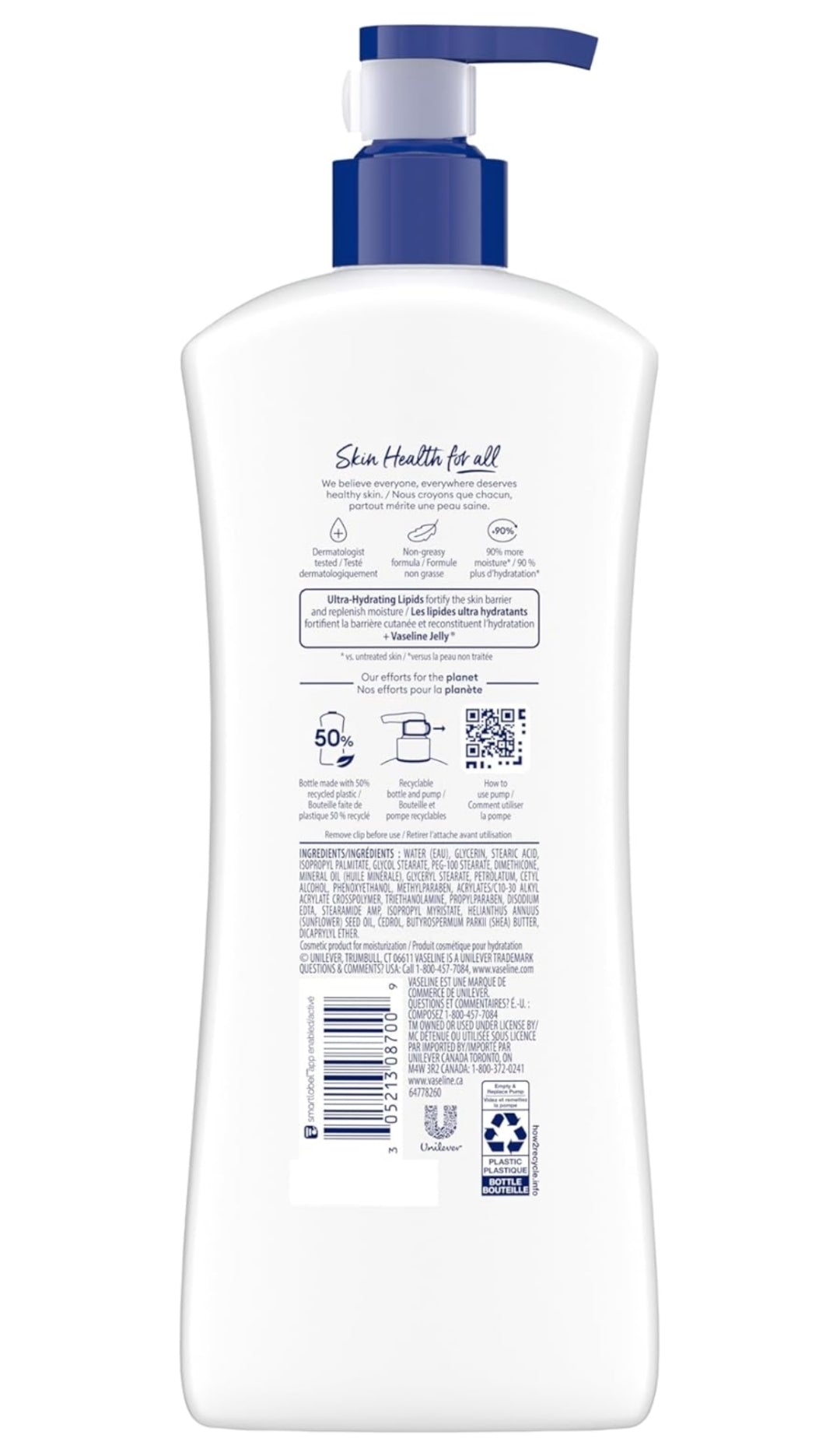 Vaseline Intensive Care Body Lotion Advanced Repair Unscented for Dry Skin Lotion Made with Ultra-Hydrating Lipids and Vaseline Jelly That Repairs Extremely Dry Skin 20.3 oz