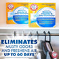 Arm & Hammer Hanging Moisture Absorber and Odor Eliminator, 16.1 oz., 6 Pack, Fragrance Free, Moisture Absorbers for Closet and Small Rooms, Long-Lasting Freshness