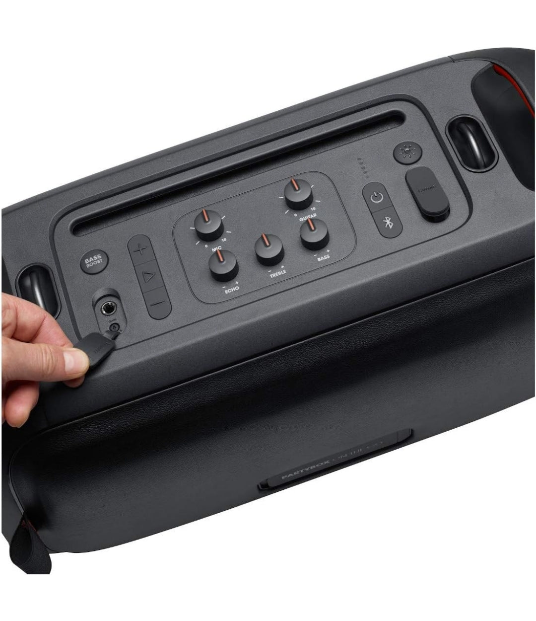 JBL PartyBox On-The-Go Powerful Portable Bluetooth Party Speaker with Dynamic Light - Black