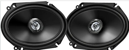 JVC Mobile CS-DR6821 drvn DR-reeks Dun Monteerbare Koaksiale Luidsprekers (6" x 8", 300 Watt Maks, 2-rigting)