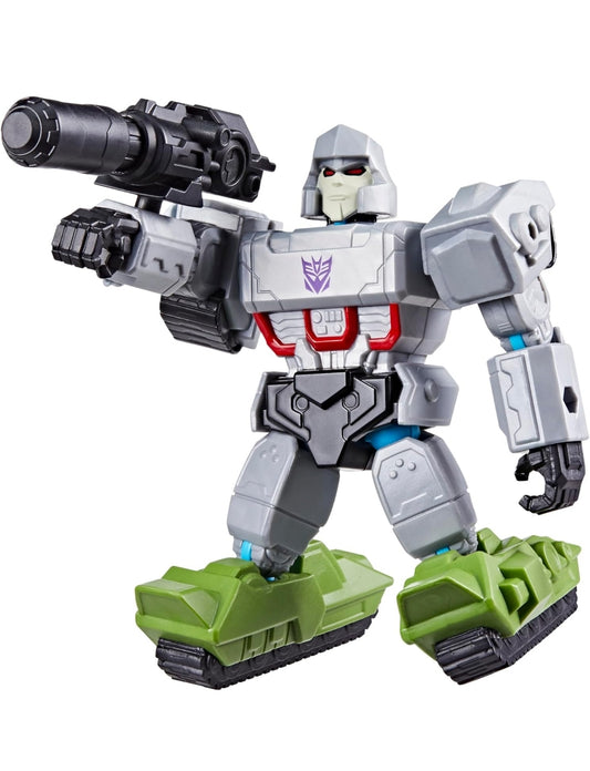 Transformers MixMashers Megatron Pasmaak-meng-en-pas-luukse-aksiefiguur en -bykomstighede, 5-duim-skaal robot-speelgoed vir kinders, ouderdom 4+