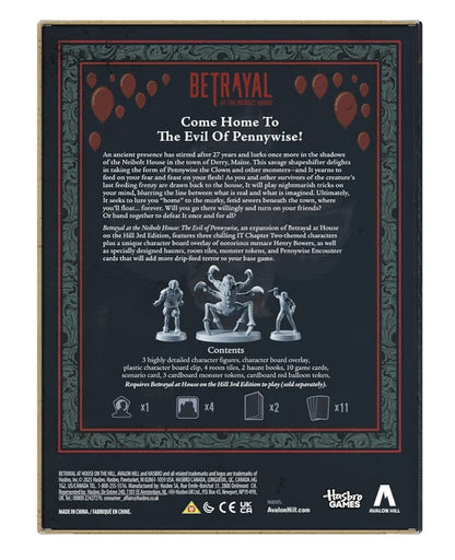 Hasbro Gaming Avalon Hill Betrayal at The Neibolt House: The Evil of Pennywise Expansion - (3-6 Players)
