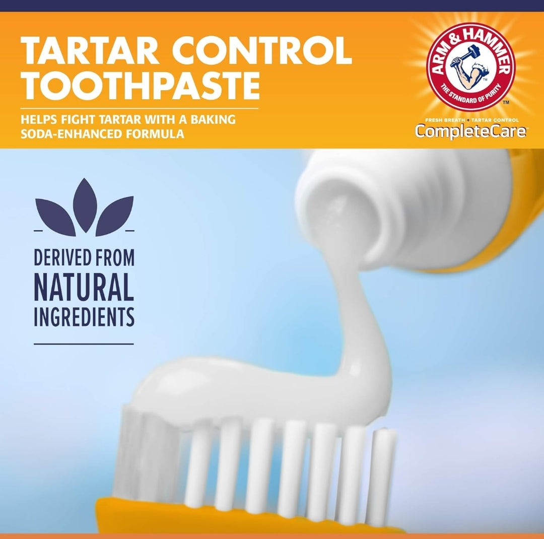 Arm & Hammer for Pets Complete Care Cat & Kitten Dental Kit | Includes 2.5 oz Tuna Flavor Enzymatic Cat