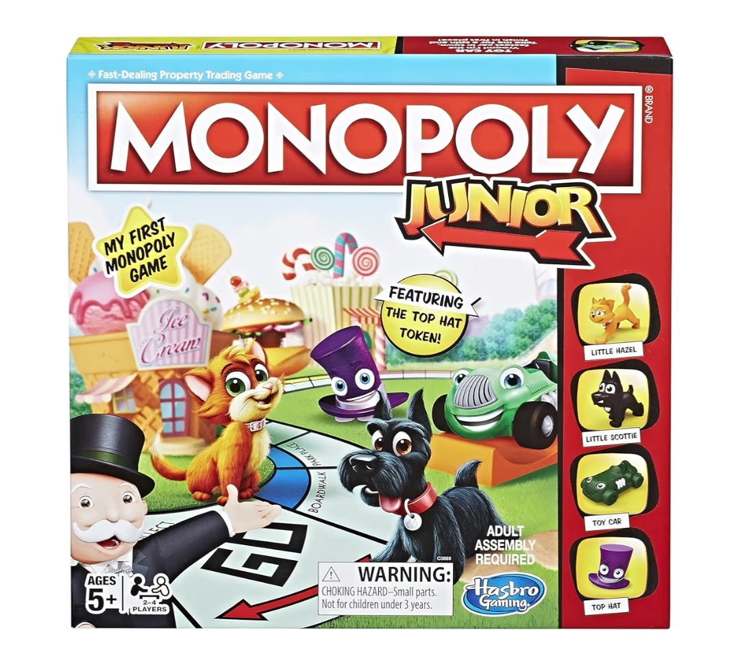 Monopoly Junior Board Game for 4 Players - (Ages 5 and up)