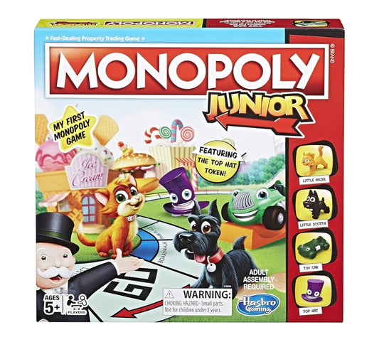 Monopoly Junior Board Game for 4 Players - (Ages 5 and up)