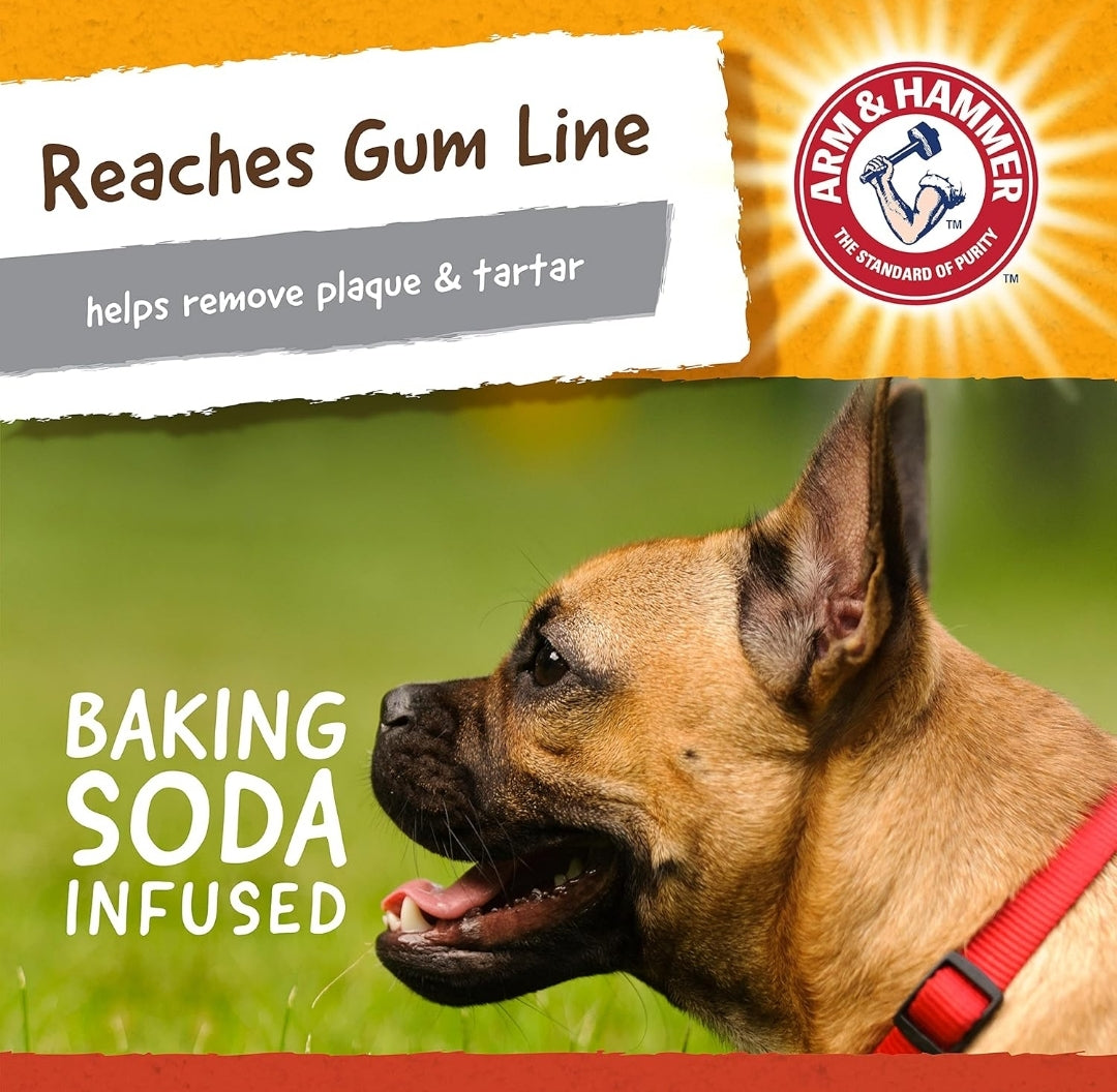 Arm & Hammer for Pets Super Treadz Mini Gorilla Dental Chew Toy for Dogs Reduce Plaque & Tartar Small (1 Count)