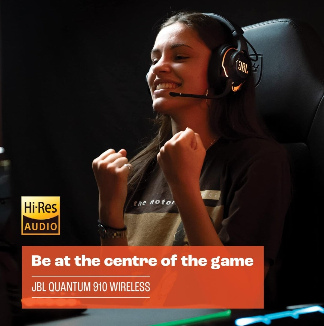 JBL Quantum 910 - Wireless Over-Ear Performance Gaming Headset - (Black)