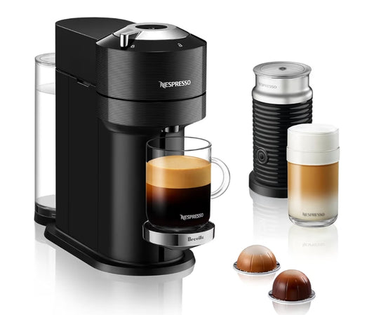 Nespresso Vertuo Next Coffee and Espresso Maker by Breville Premium, Milk Frother, with Aeroccino