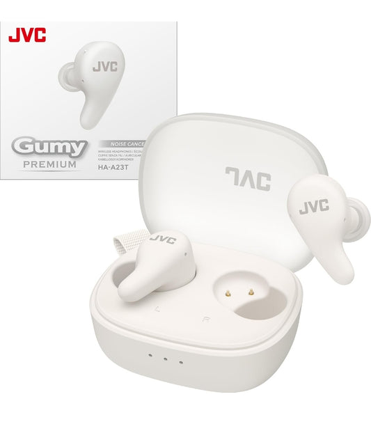 JVC Gumy Premium Ware Draadlose Oorfone Geraasdemping, Bluetooth 5.4 Oorfone 26H Battery, ANC Omgewingsmodus, Speletjies Lae Latency, USB-C Tas