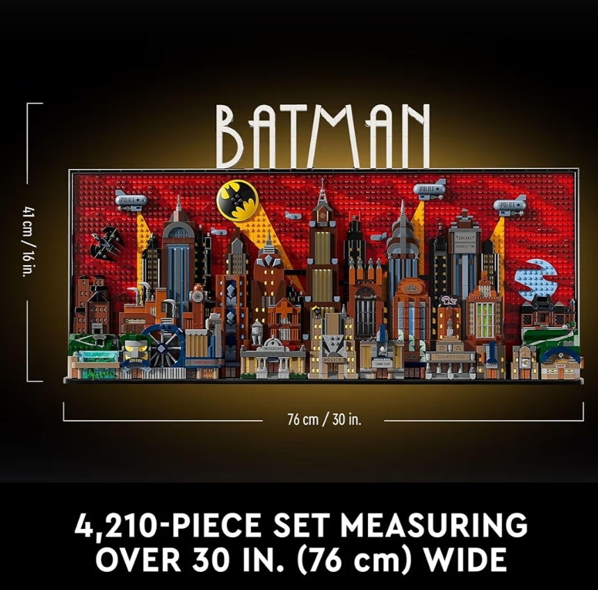 LEGO DC Batman: The Animated Series Gotham City Bou- en Vertoonstel vir Volwassenes met Minifigure, DC Versamelbare Geskenk vir Aanhangers van Superheld-Aksie en Avontuurflieks, 76271