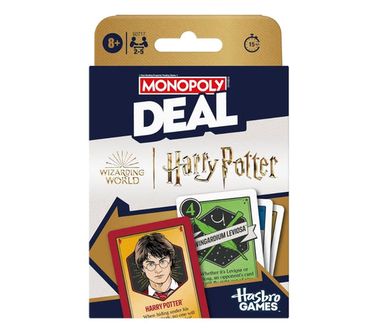 Monopoly Deal: Harry Potter Card Family Games for Kids and Adults - Ages 8 and Up