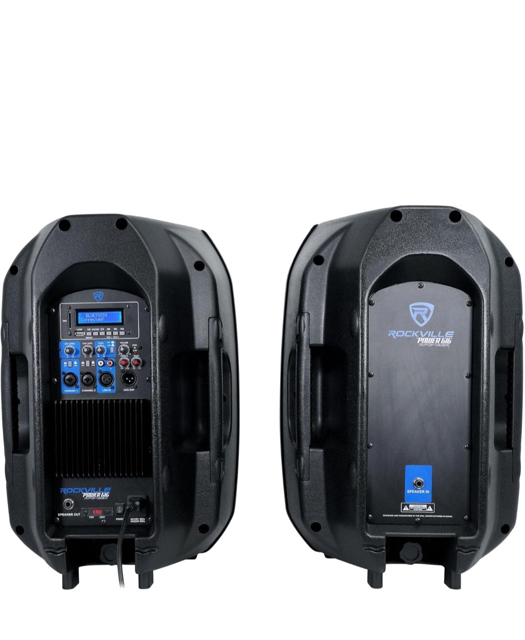 Rockville RPG122K 12" 600W Portable PA System, 3 Channel Mixer Bluetooth, Includes Mic, Stands, Cables BUNDLE