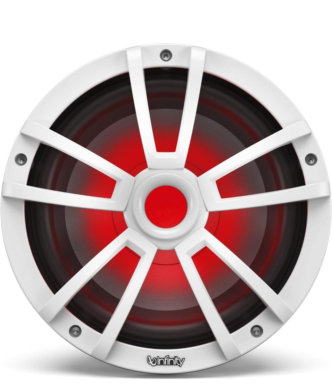 Infinity 1022MLW 10 Inch Marine RGB LED Subwoofer - White (1PC)