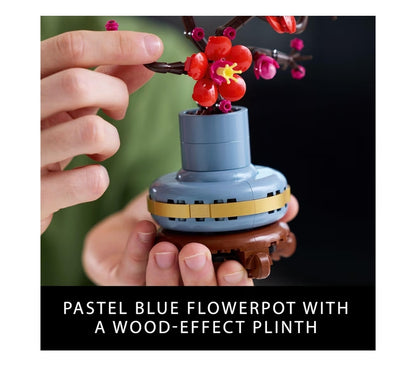 LEGO Botanicals Perskebloeisel-boustelle Kunsmatige Blom vir Eettafel Middelpuntversiering