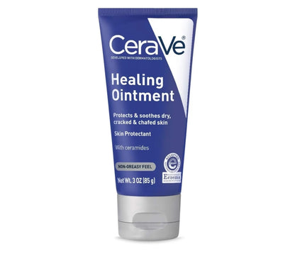 CeraVe Healing Ointment, Hydraterende Velbeskermer met Petrolatum, Hialuronzuur & Smering Vry & Lanoline Vry (85 g)