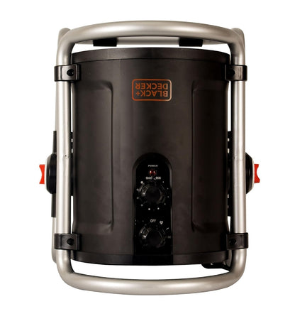 BLACK+DECKER 1500W Ruimteverwarmer, Kamerverwarmer met Lae, Medium & Waaiermodus en Drahandvatsel vir Vervoer