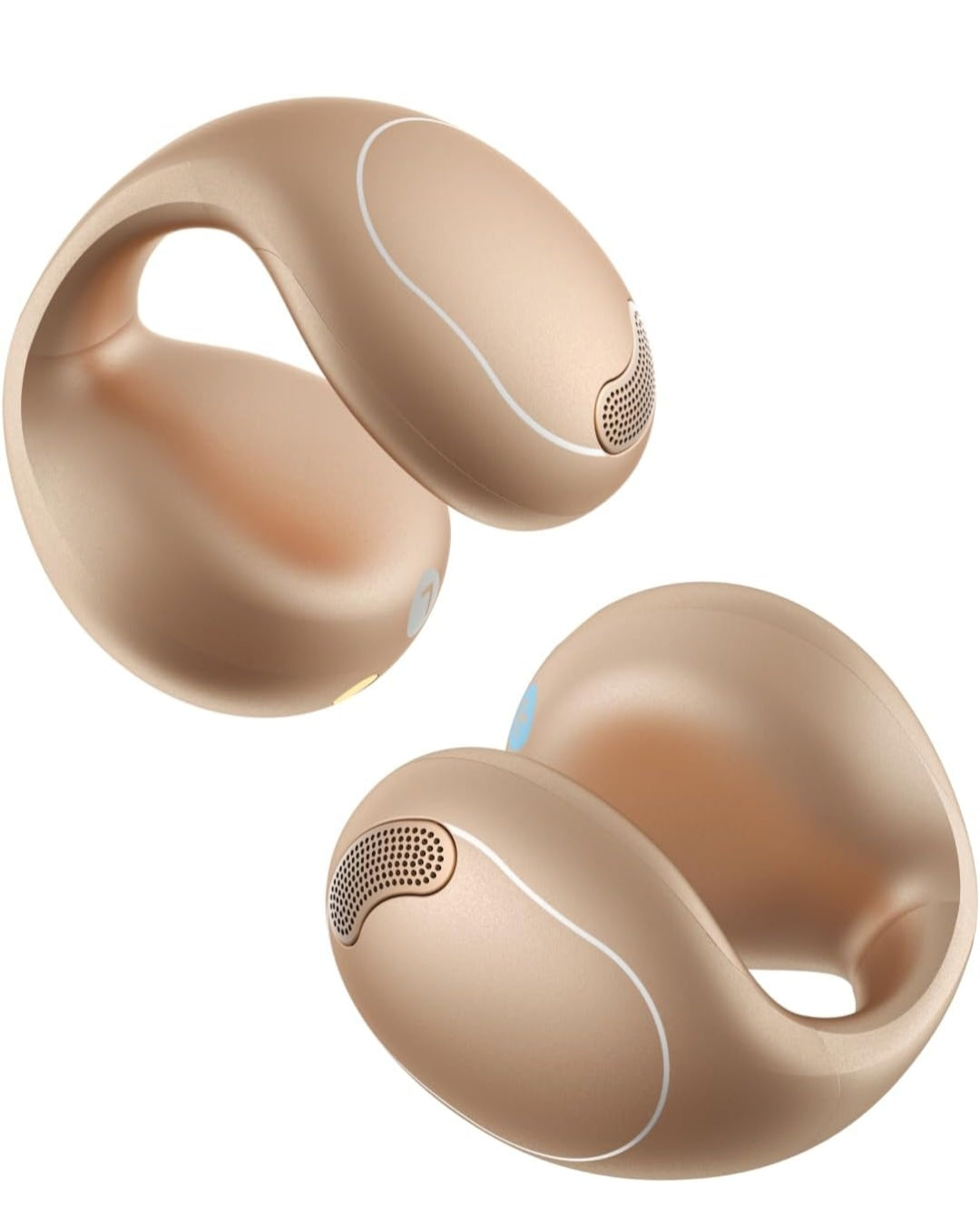 Soundcore C40i by Anker, Open-Ear Earbuds, Clip-On Headphones, Flexible Joint Design, Button Controls, Lightweight Comfort, Stable Fit with Attachable Ear Grips, Expansive Drivers for Clear Sound