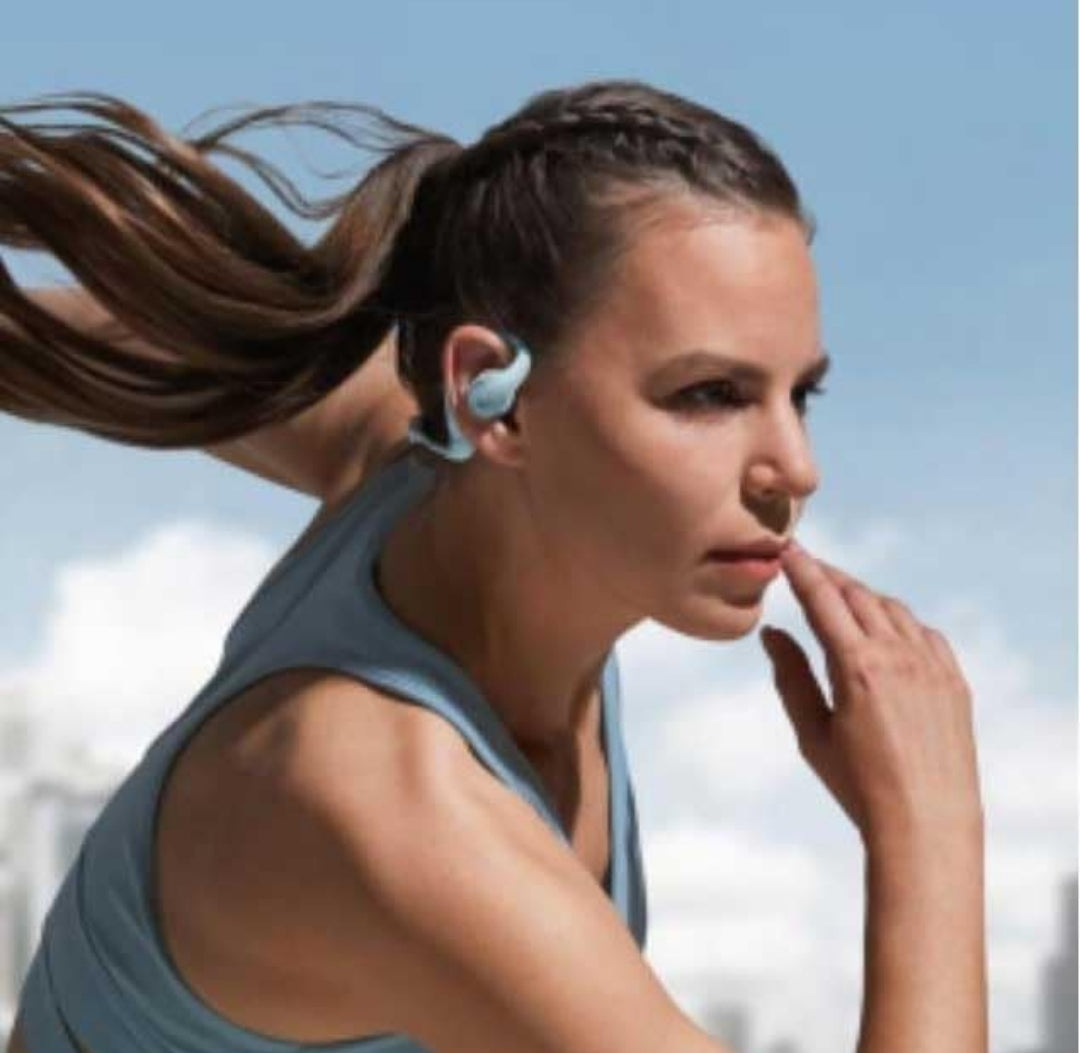 Soundcore by Anker AeroFit Pro Open-Ear Headphones, Ultra Comfort, Secure Fit, Ergonomic Design, Rich Sound with LDAC, Bluetooth 5.3, IP55 Water-Resistant, 46H Playtime, App Control, Wireless Earbuds