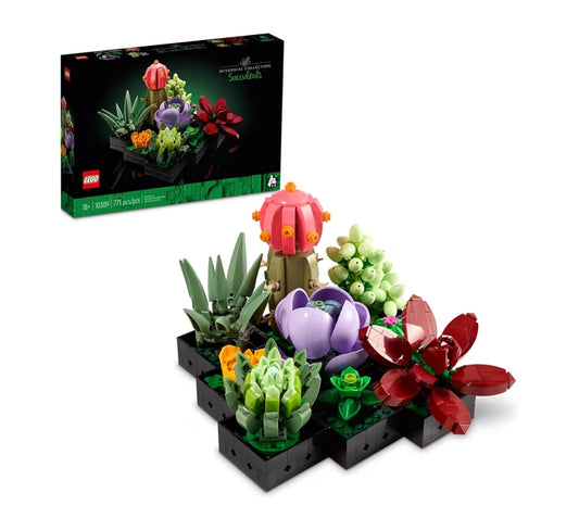 LEGO Botanicals Succulents - Artificial Indoor Plant Building Set Desk Decor