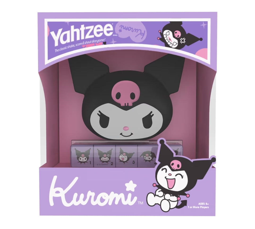 YAHTZEE: Collectible Kuromi Head Dice Featuring Her Adorable Range of Emotions