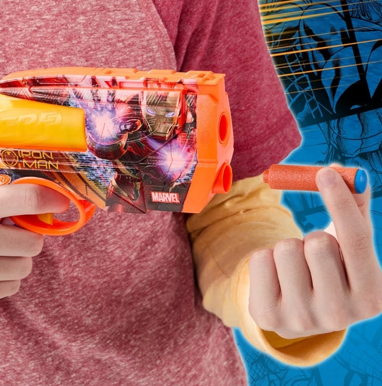 Nerf Marvel Iron Man Dart Blaster Foam Darts - Outdoor Toys & Games (Ages 8+)
