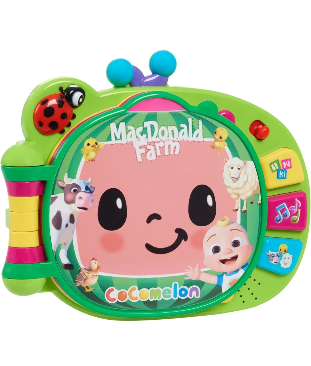 CoComelon Learning Book Interactive Toy for Toddlers, 3 Learning Modes, Music, 50 Learning Phrases, Officially Licensed Kids Toys for Ages 18 Month