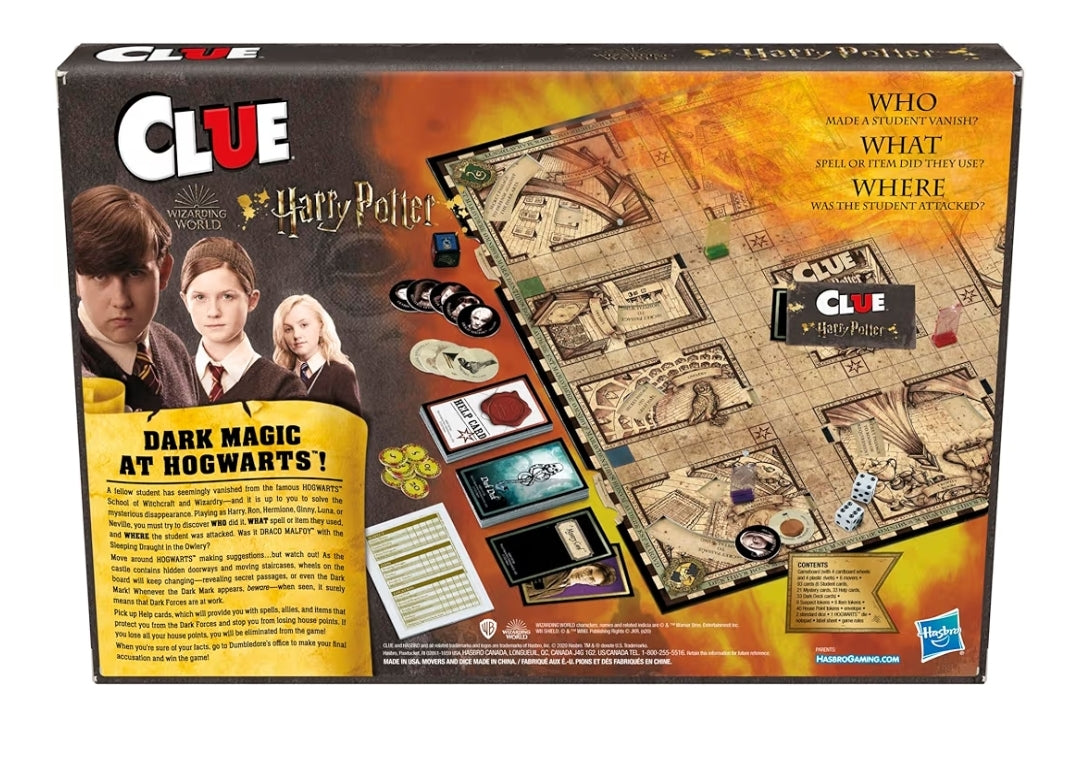 Hasbro Gaming Clue: Wizarding World Harry Potter Edition Board Game - Family Mystery Games