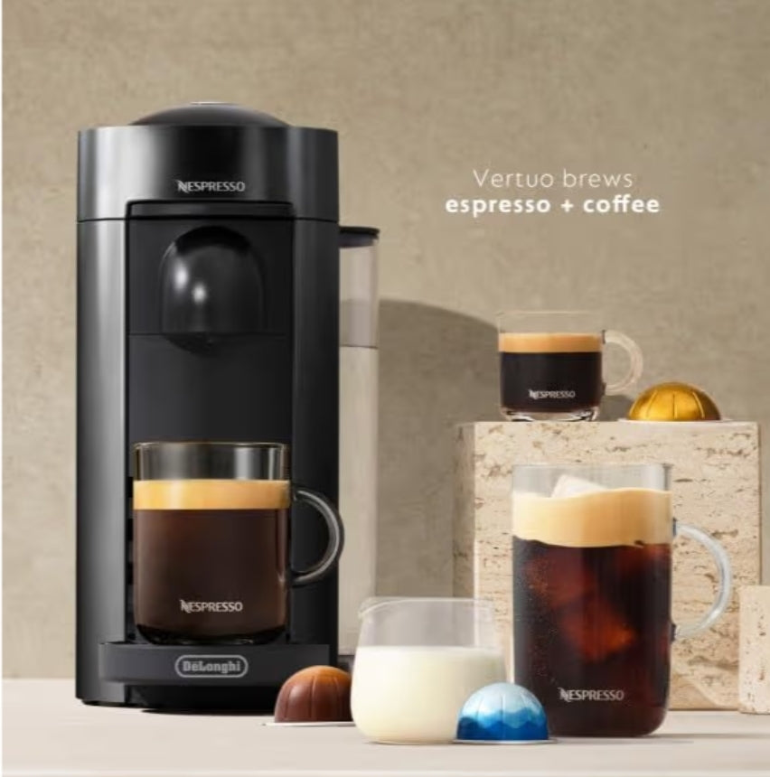 Nespresso Vertuo Plus Koffie- en Espressomasjien Deur De'Longhi - Ink Swart
