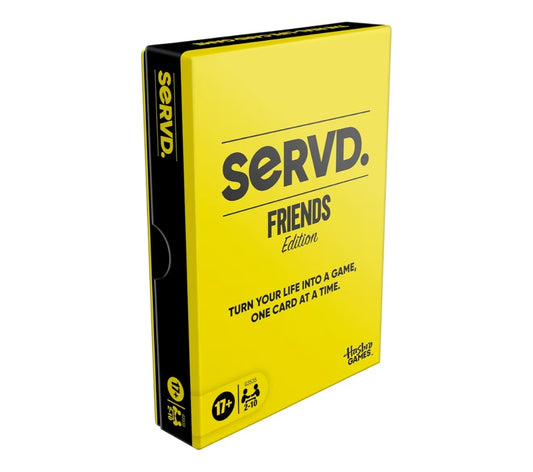 Hasbro SERVD Friends Edition Party Game – Hilarious Real-Life Card Game for Adults – 2-10 Players (Ages 17+)