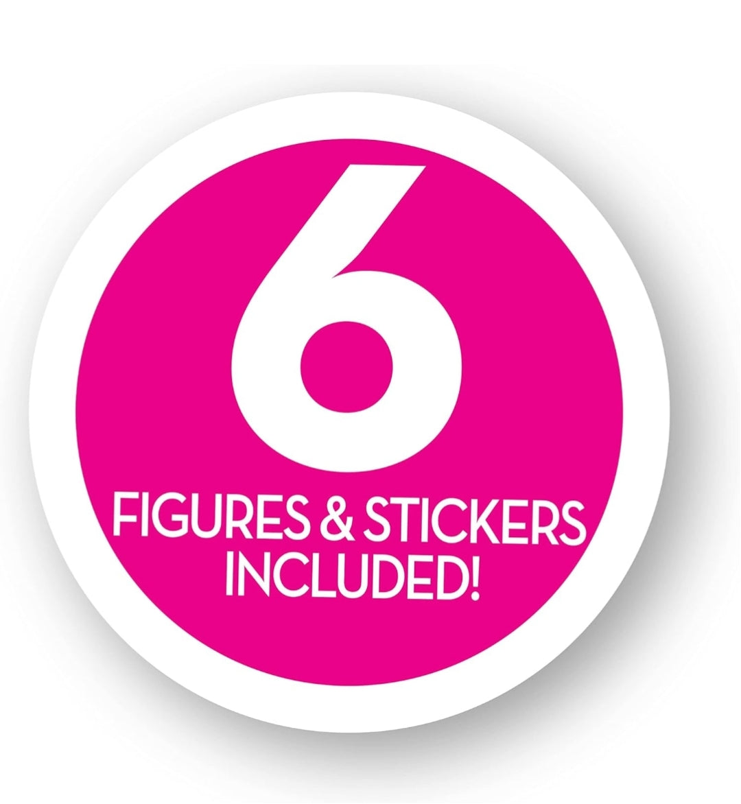 Barbie Surprise Eggs, 6 Blind Capsules, 6 Mystery Figures, and 6 Glossy Stickers, Easter Basket Stuffers and Gifts, Kids Toys for Ages 3 Up by Just Play