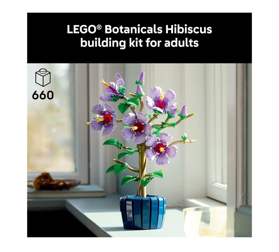 LEGO Botanicals Hibiskus Boubare Kunsmatige Plant & Blom