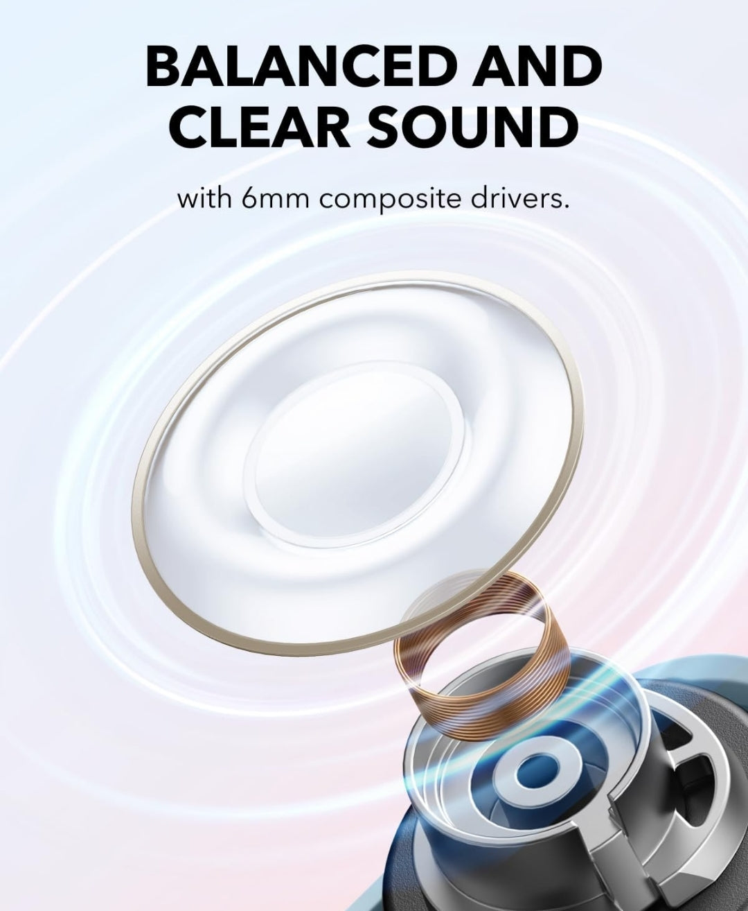 Soundcore A30i by Anker, Smart Noise Cancelling Earbuds, Lipstick-Shaped Stylish Design, Tiny, Lightweight Comfort, Clear Sound, IP54, 15H Playtime in ANC Mode, Wireless Earbuds, Bluetooth 5.4