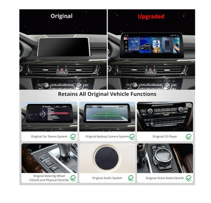 12.3" Android-motorstereo versoenbaar met BMW X5-reeks F15 2014-2017 NBT-stelsel, 6G+128G, AI DriveChat, Dubbele Bluetooth, 4G LTE, Draadlose CarPlay & Android Auto